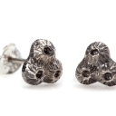 Silver Barnacle Earrings