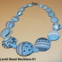Hi, All, I'm not new to the site but new to this board.  Here is the first lentil bead necklace I made from Judy Belcher's tutorial.  I have others with different colors and designs but no pictures yet.