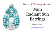CraftArtEdu Margie Deeb HOH Mini Radiant Sun Earrings