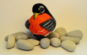 American Robin Ball Ornament with Linda Brike