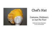 CraftArtEdu Ania Hammam Chef's Hat - Costume Accessory