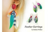 CraftArtEdu Betting Welker Feathered Earrings