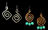 CraftArtEdu Laura Bracken Spiral Earrings Duo