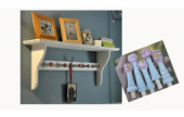 CraftArtEdu Kent Perdue Shabby Chic Wall Mounted Shelf