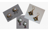 CraftArtEdu Maggie Meister Bezeled Coin Pearl Earrings