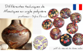 CraftArtEdu Sylvie Peraud Différentes techniques de Mosaïques en argile polymère