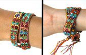 CraftArtEdu Claudia Anne Chase Crystal and Bead Wrap Bracelet