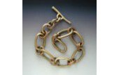 CraftArtEdu Gordon Uyehara Bronze and Copper Link Bracelet