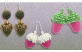 CraftArtEdu Acorn Earrings Needle Felting with Harlan