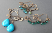 Wire-Wrapped Fish Hook Earrings with Laura Moradi 
