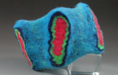   Mokume Gane Needle and Wet Felted Bracelet with Harlan