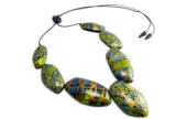 Shiny Hollow Bead Necklace with Olga Nicolas