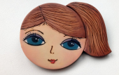 Cute Girl Brooch with Veronika Sturdy
